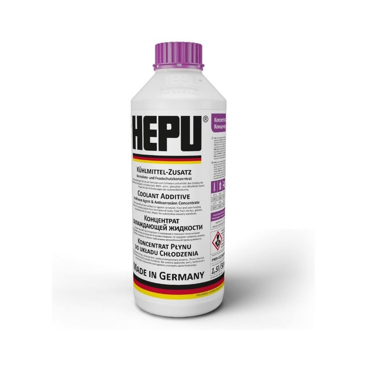 Antigel HEPU P999 G12-SUPERPLUS G12++ 1,5 L disponible au Maroc chez MaxParts Group