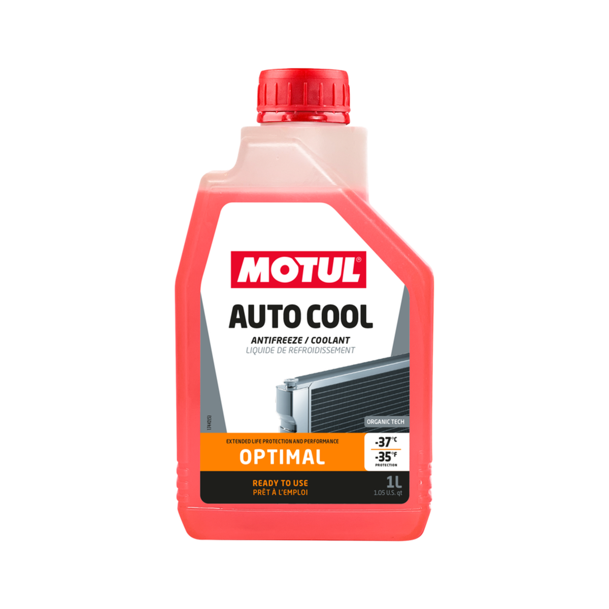Liquide de refroidissement Motul Auto Cool Optimal -37°C 1 L disponible au Maroc chez MaxParts Group