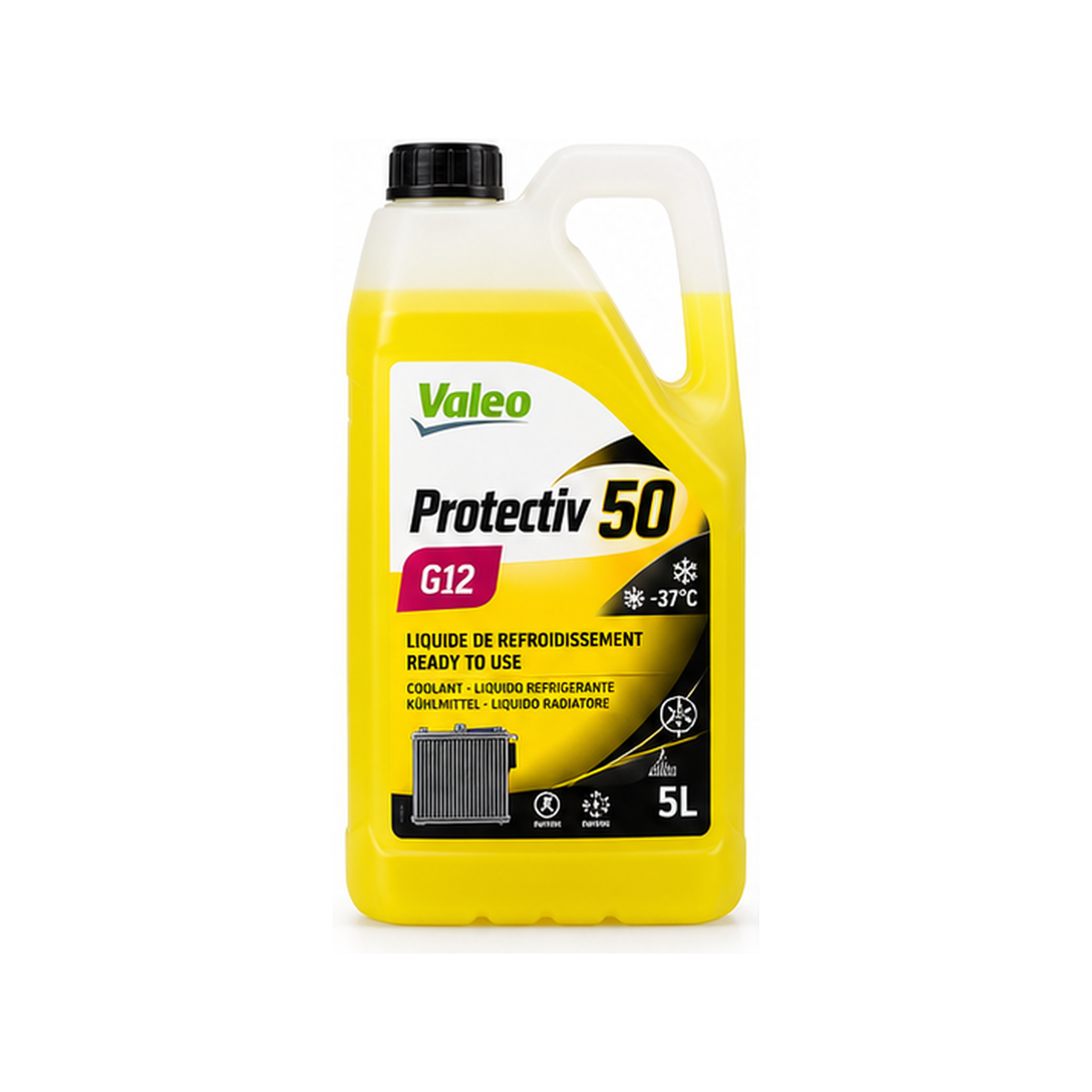 Valeo Protectiv 50 G12 5 L jaune liquide de refroidissement prêt à l’emploi au Maroc | MaxParts Group