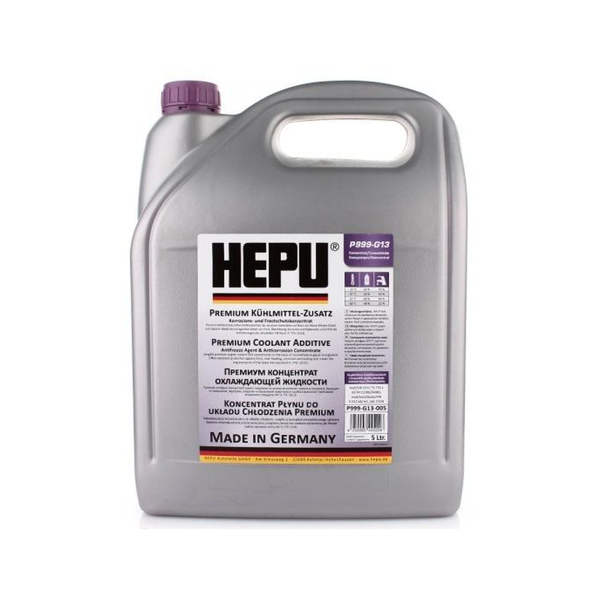 Antigel HEPU P999-G13 G13 5 L disponible au Maroc chez MaxParts Group